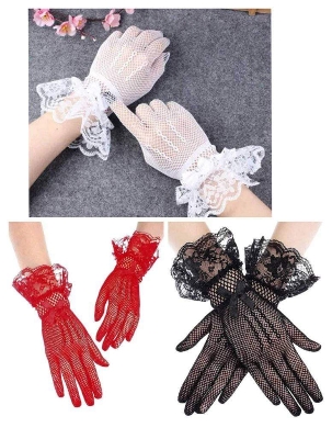 Picture of Full Finger hand Gloves Net hand Gloves 1pair for women and girs