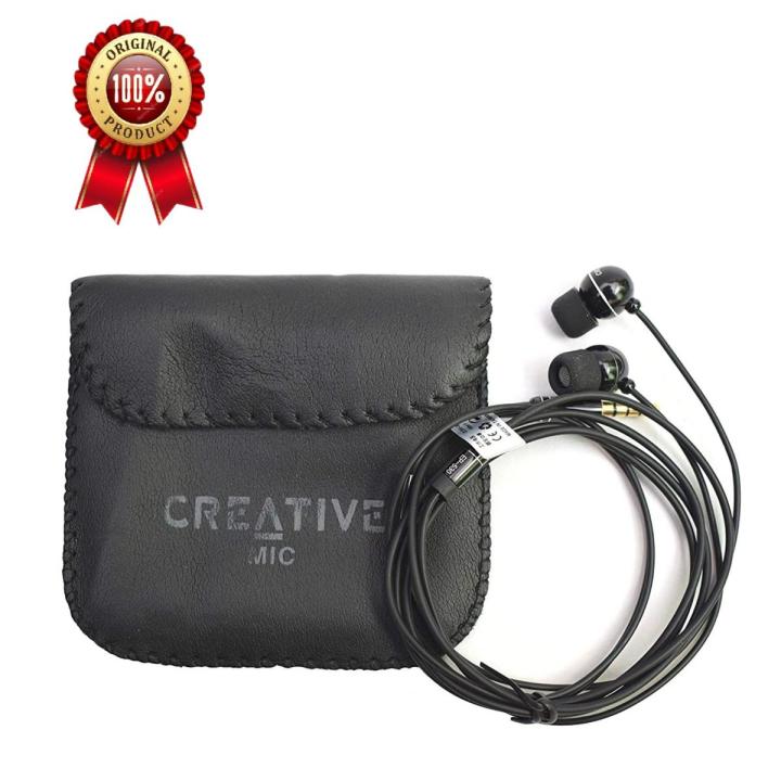 Picture of Creative High Bass Audio Earphone With Pouch Ep-530 - Black - Ear Phone - Headphone