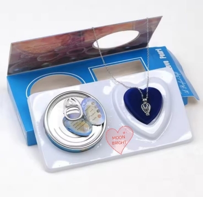 Picture of Love Gift Wish Pearl Pearl in Box Tending Gifts/Creative Necklace Jewelry Gift Set/ Fashion Creations Kit with Pendant Necklace for Women Girls - Silver