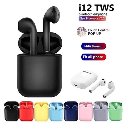 Picture of i7S TWS Double Dual Mini Wireless 4.1 Bluetooth Earphone With Power Case - White - Bluetooth Headphone - Air Buds - Tws - Bluetooth Headphone