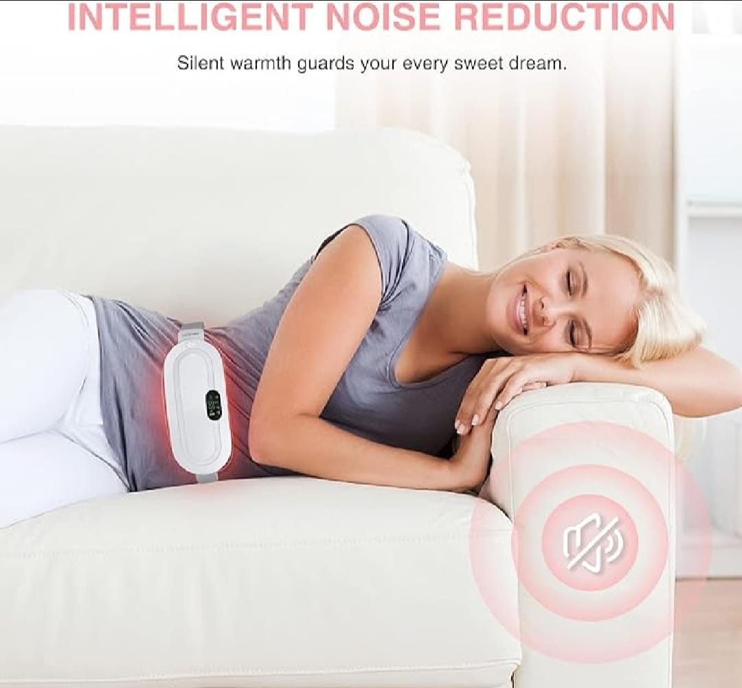 Picture of Heating Pad for Period Cramps & Vibration Slimming Massage Belt 1ps - Multicolor