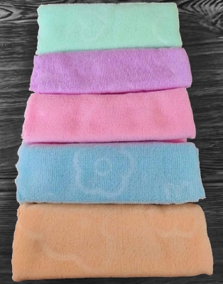 Picture of Soft 5 Pcs Dish Cleaning Towel Set – 11x11 inch | Super Absorbent & Quick Dry | Kitchen Use - Multicolor