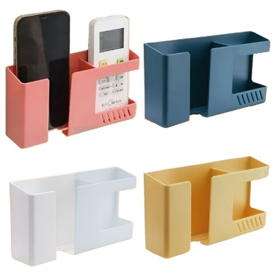 Picture of Wall Mounted 2-in-1 Mobile Phone Charging Stand and Multipurpose Storage Holder Bracket