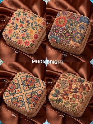 Picture of Portable Jewelry Storage Box Travel Storage Organizer