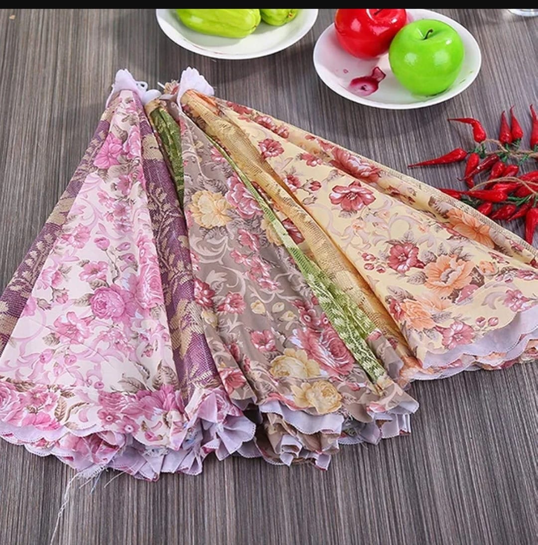 Picture of Foldable Umbrella Shape Dining Table Anti Mosquito Dish Tent Table Cover Food Lid Food Cover Kitchen Gadgets - Multicolor