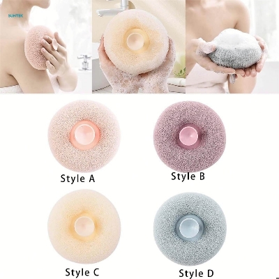 Picture of shower puff pure bath pouf luxurious exfoliation sponge for smooth skin (1 Pcs)