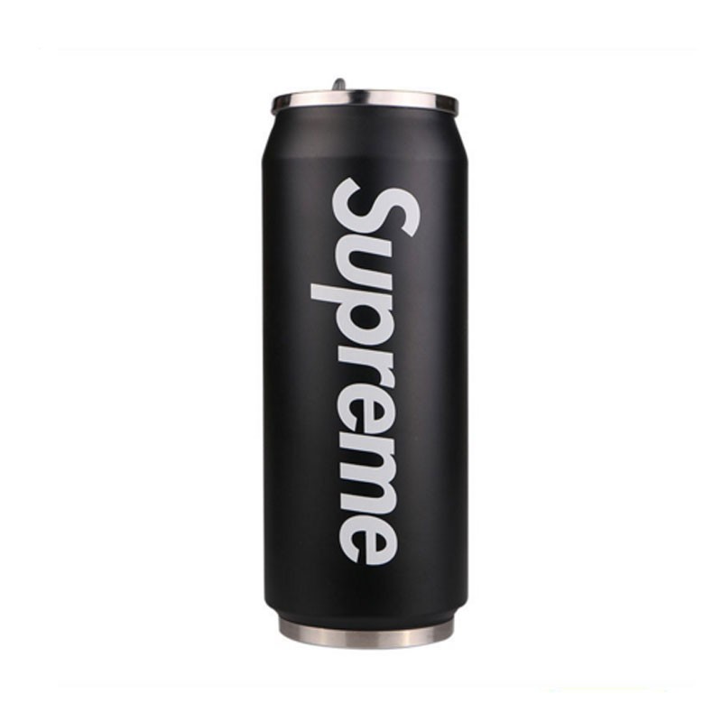 Picture of 500ml stainless steel Vacuum Supreme Cans Unique Design Water Bottle - Black
