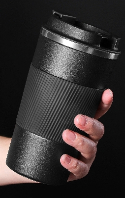 Picture of 510Ml Stainless Steel Coffee Vacuum Flask Coffee Mug - Coffee Mug - Coffee Mug - Black