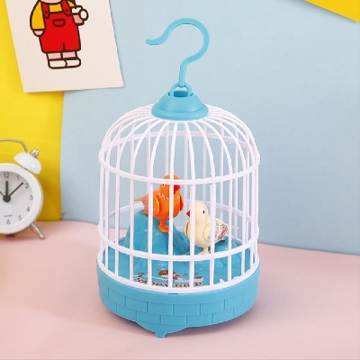 Picture of Singing and Talking Chirping Toy Bird Interaction for Office Preschool Home Decor Talking Bird - Multicolor