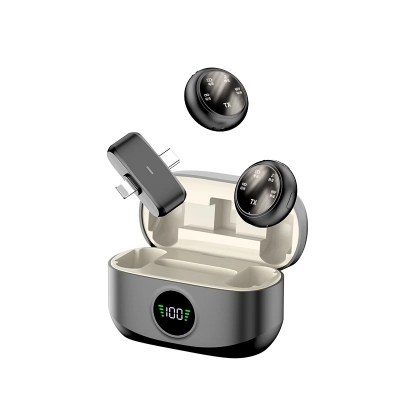 Picture of K31Pro 2.4G Wireless Lavalier Dual Microphone 5.3 Bluetooth ENCNoise Cancelling Digital Display for Video Shooting Recording
