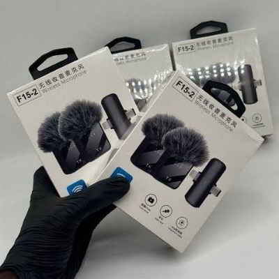 Picture of F15 -2 USB Type C + i Phone 2in1 Wireless Lavalier Microphone