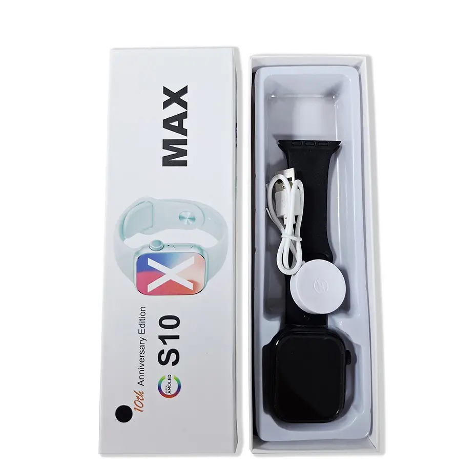Picture of S10 Max  Smart Watch 2.29 Inch AMOLED Display NFC Bluetooth Call Wireless Charging Black