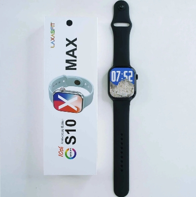 Picture of S10 Max  Smart Watch 2.29 Inch AMOLED Display NFC Bluetooth Call Wireless Charging Black