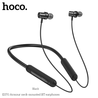 Picture of Hoco ES70 Long Battery Backup Bluetooth Neckband – Black Color