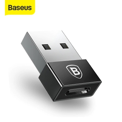 Picture of Baseus USB Male to Type C Female Cable OTG Adapter Converter Notebook Type-c Female to USB Male Charger Plug Data OTG Adapter Black