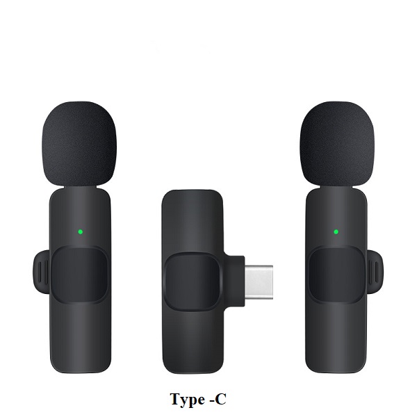Picture of Hoco L15 Dual-Mic 2-in-1 Clip-on Wireless Digital Microphone (ip/Type-c)