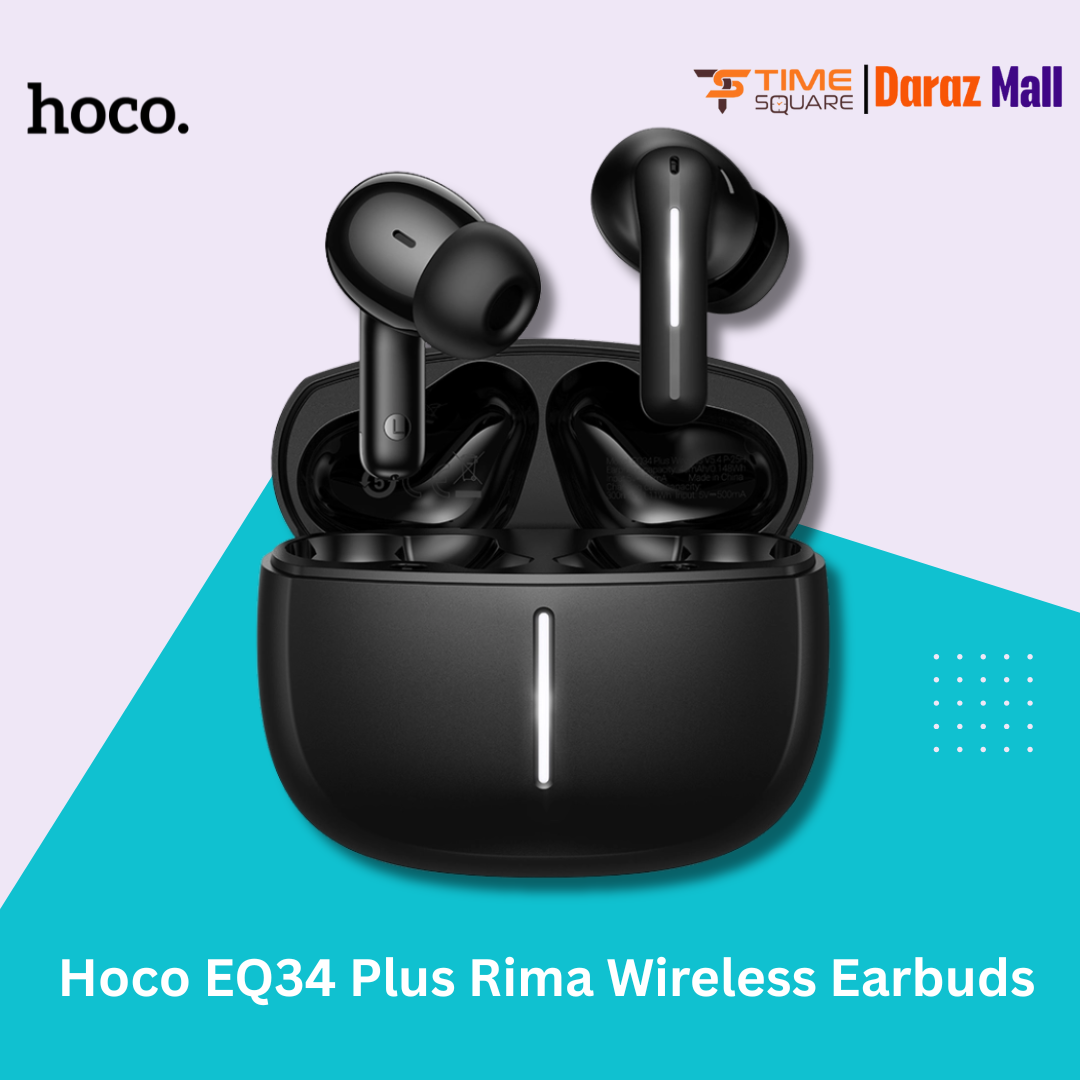 Picture of Hoco EQ34 Plus True Wireless ANC+ENC Noise Reduction App Control Bluetooth Earphone(Black)