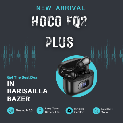 Picture of HOCO EQ2 Plus Wireless Headphones with Charging Case (BT v5.4)