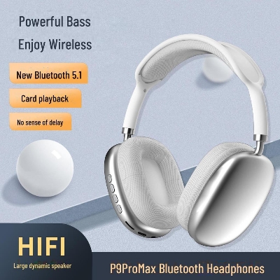 Picture of P9 Pro Max Wireless Headphones with Microphone Noise Canceling Tws Earbuds Gaming Headset Stereo HiFi Earphones P9 Pro Max Gaming Headphone