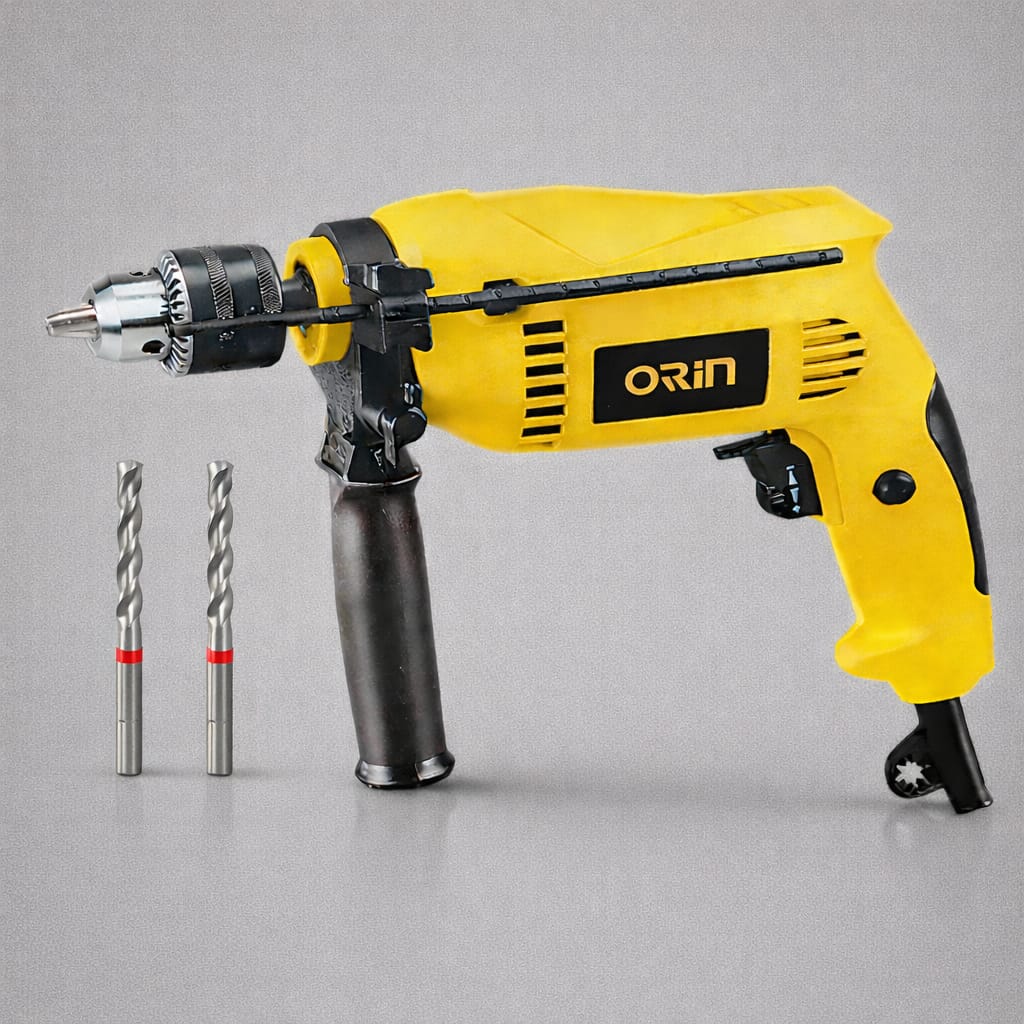 Picture of Orin 2000W Electric Impact Drill Machine with 13mm Metal Chuck & 6.5mm Drill Bits – Heavy Duty DIY Tool
Alternative - Yellow