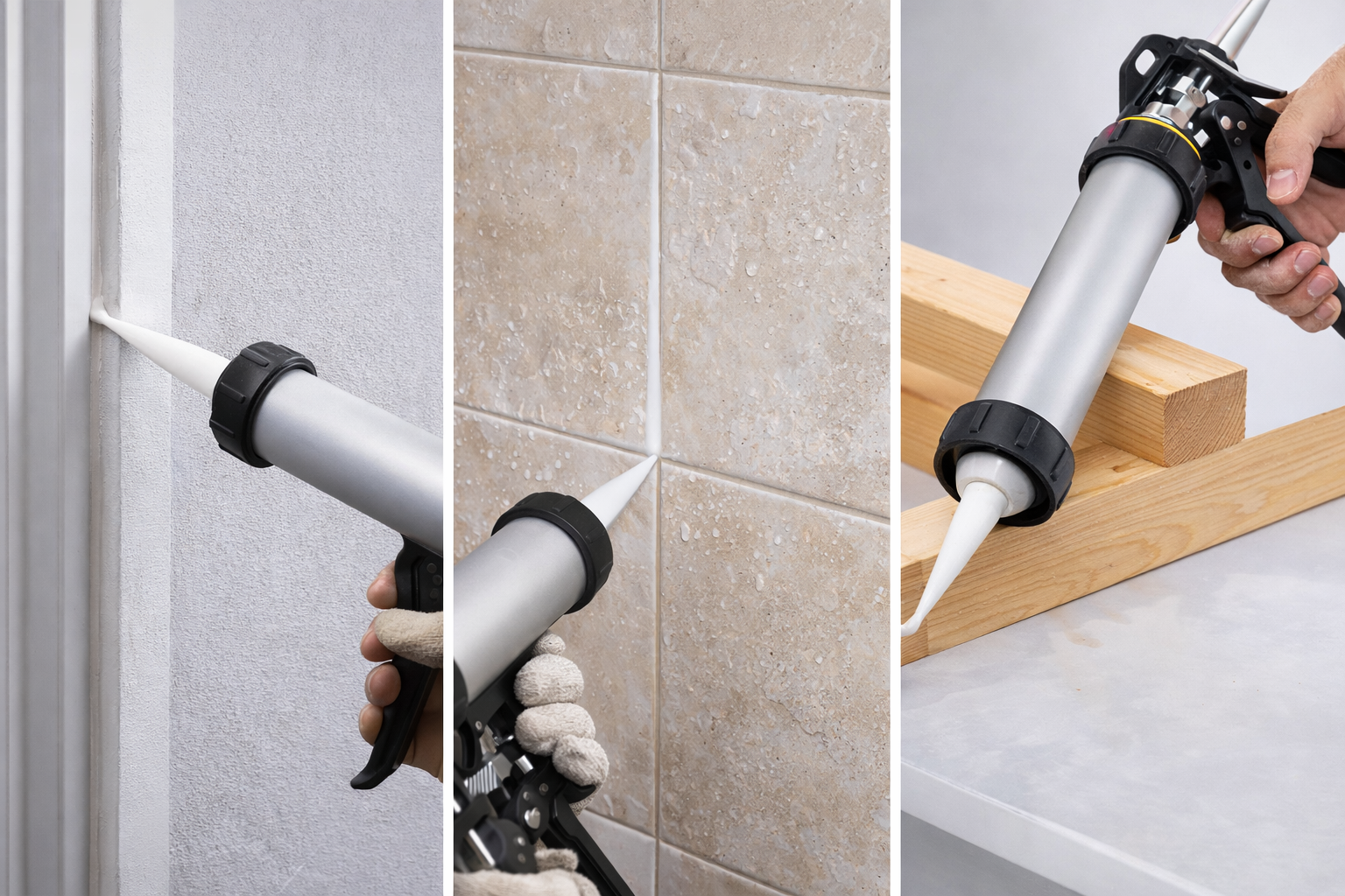 Picture of Heavy Duty Aluminium Caulking Gun – Hand Silicone Sealant Gun (480 x 65 x 190mm)