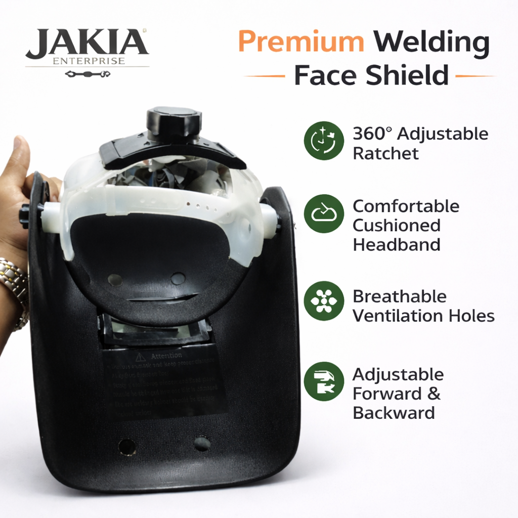 Picture of Premium Welding Face Shield Helmet – Flip-Up Dark Glass Safety Mask for Arc Welding & Grinding