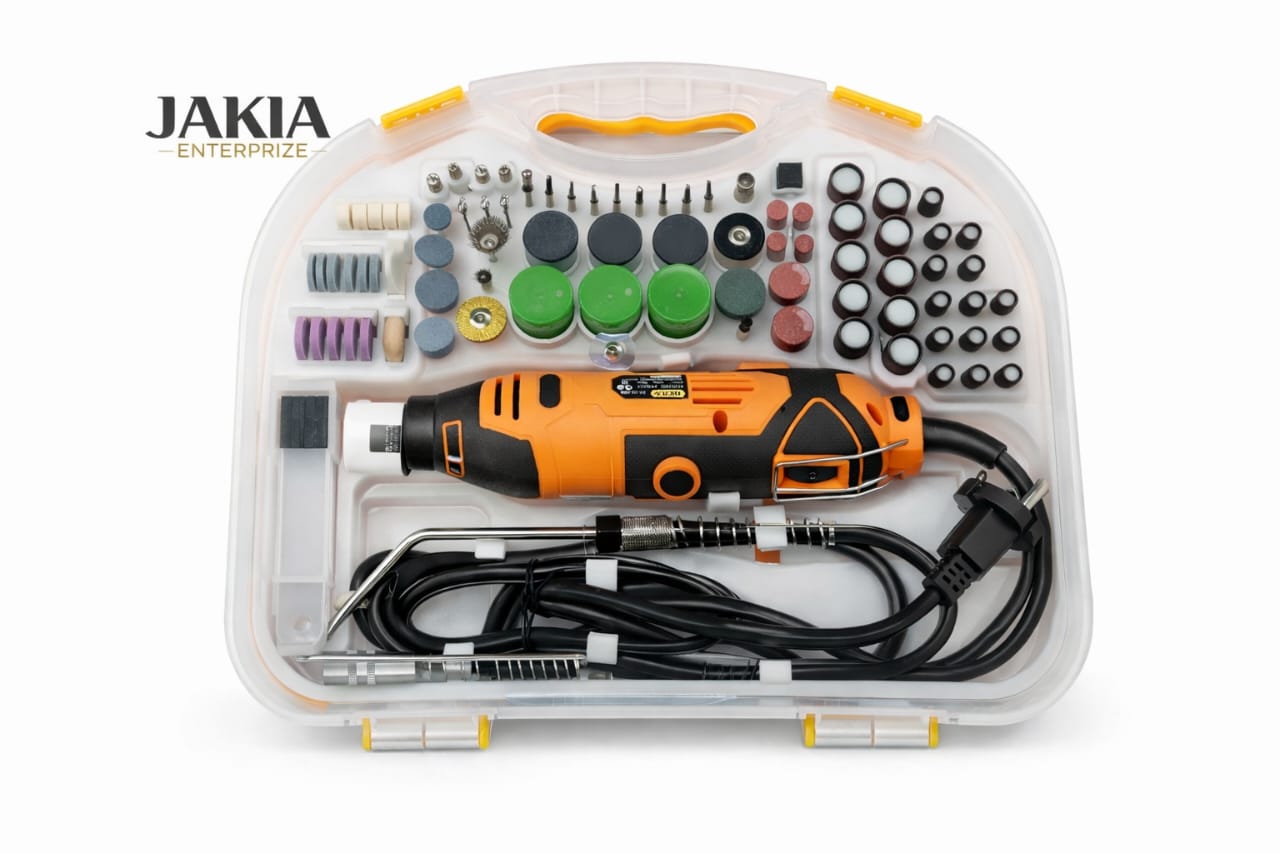 Picture of DERA 180W Mini Die Grinder Kit – 185 Pcs Multi-Purpose Rotary Tool Set