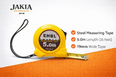 Picture of EHBL 5M Steel Measuring Tape (16ft) – 19mm Wide Blade with Lock System - Yellow