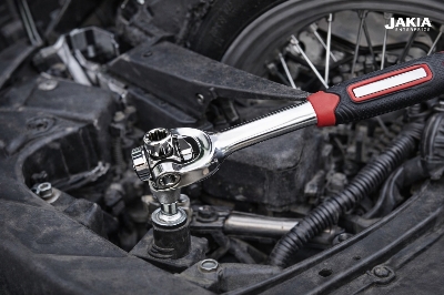Picture of 48 in 1 Universal Socket Wrench – 360° Rotating Multi-Function Repair Tool - Red
