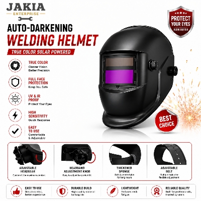 Picture of Auto Darkening Welding Helmet UV & IR Protection Safety Welding Mask Adjustable Headgear - Multicolor
