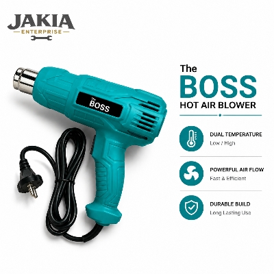 Picture of Professional Hot Air Blower Dual Temperature Heat Gun for Mobile Repair, Electronics, Heat Shrink, Soldering & DIY Projects - Multicolor