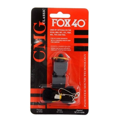 Picture of Fox 40 Classic whistle Key Finder Football Referee Whistle Fox Brand 40 Whistle