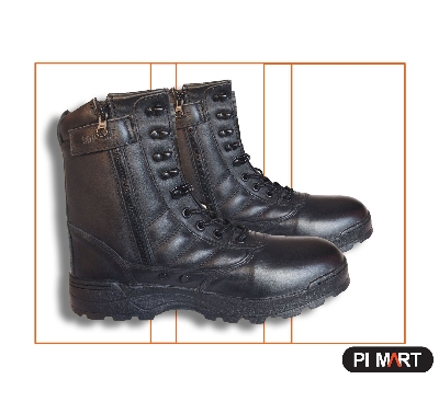 Picture of Fashion Zipper China Long Boots for Biker Safety-Premium 100% Leather Long Boots for Men