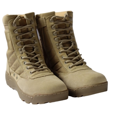 Picture of Boots Outdoor Male Boots | Hiking Shoes Men Tactical Brown Ankle Boots  | Outdoor Work Boots Brown