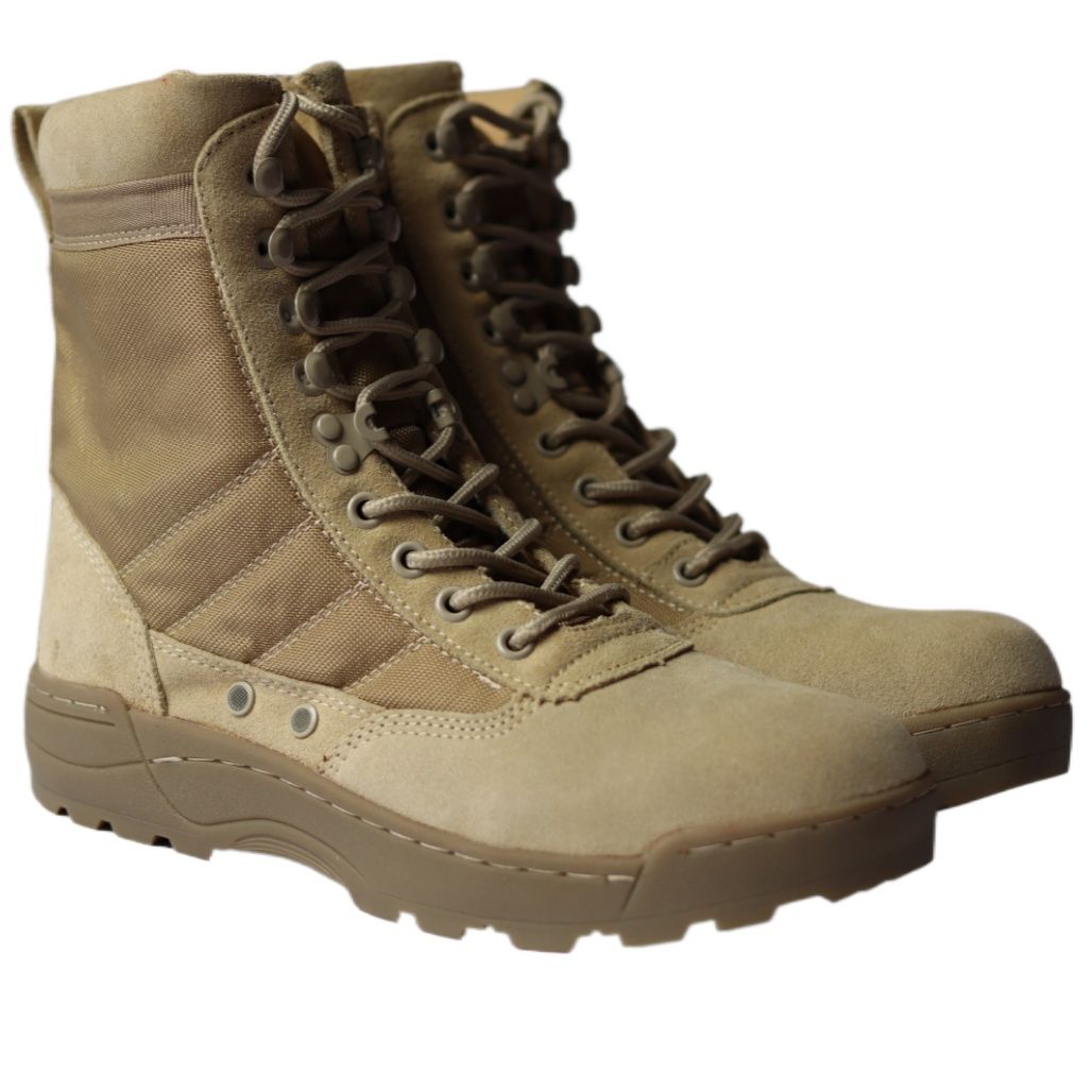 Picture of Boots Outdoor Male Boots | Hiking Shoes Men Tactical Brown Ankle Boots  | Outdoor Work Boots Brown