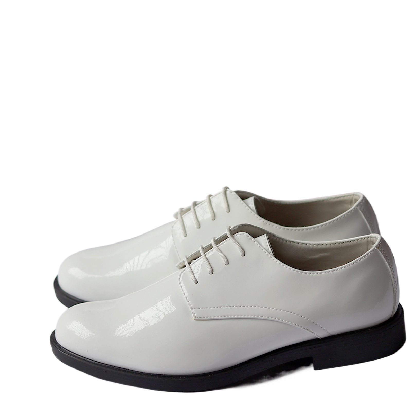 Picture of Leather Shining Shoe for Men - Business Formal Footwear - White Shining Shoe - Comfortable And Stylish