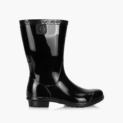 Picture of Understated Waterproof Gum BootMen's Black Outdoor Rain Boots Wearresistant Antiscratch Rain Boots Nonslip Platform Rain Boots Progressively Better