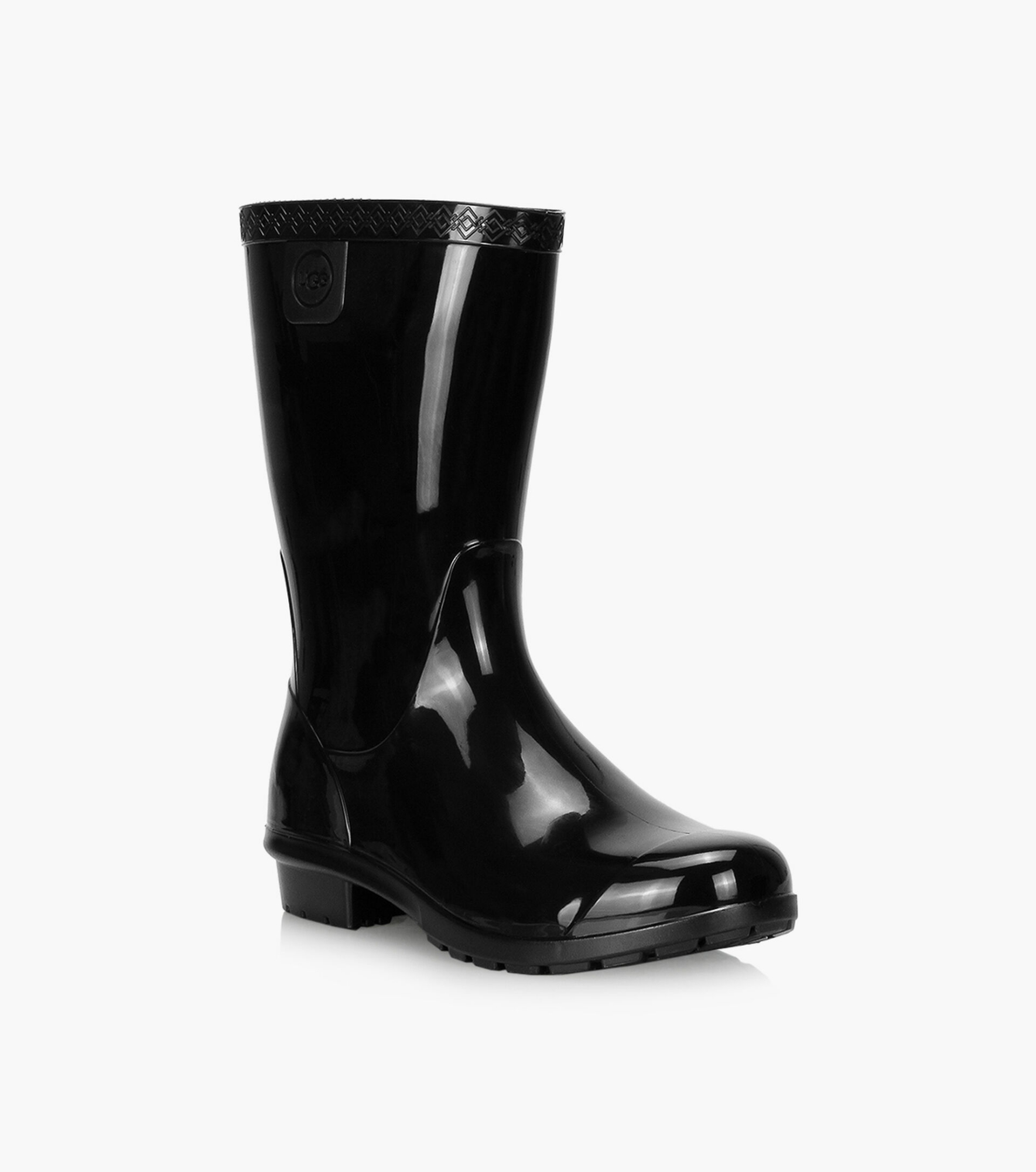 Picture of Understated Waterproof Gum BootMen's Black Outdoor Rain Boots Wearresistant Antiscratch Rain Boots Nonslip Platform Rain Boots Progressively Better