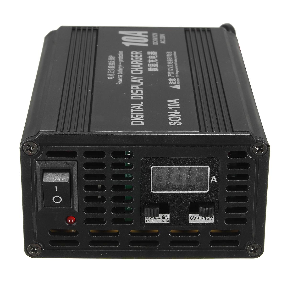 Picture of 10A Automatic Digital Display 12V & 6V Battery Fast Charger (Multicolor)