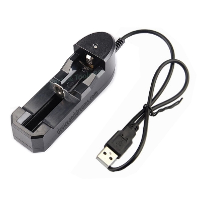 Picture of Single Slots Battery Intelligent USB Charger For 3.7V 18650 / AA / AAA / 17650 / 16340 / 14500 & 10500 Batteries (Multicolor)