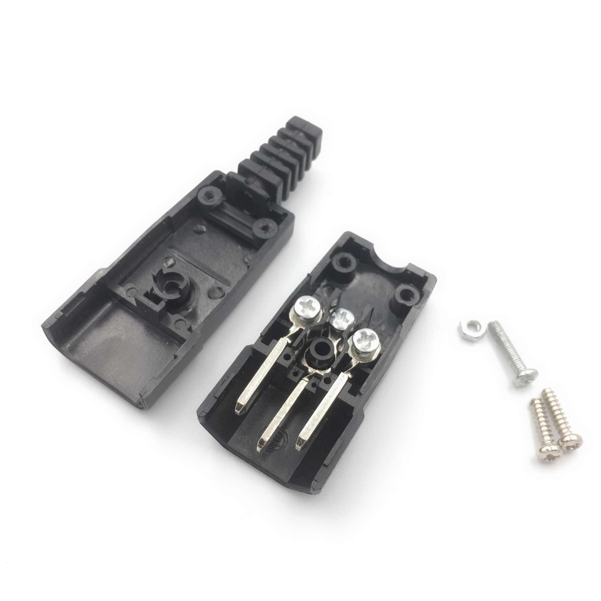 Picture of Rewireable IEC BX-09 BX-10 250V 10A Male Female Inline Socket & Plug Connector ()