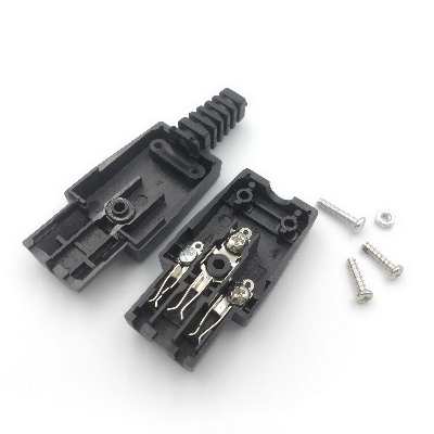 Picture of Rewireable IEC BX-09 BX-10 250V 10A Male Female Inline Socket & Plug Connector ()
