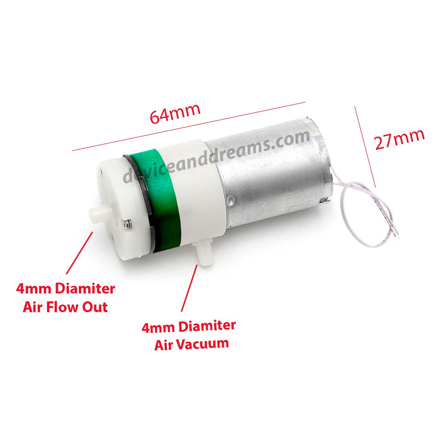 Picture of Dc 4.5V Small Vacuum Air Pump Motor - Solar Panel (Multicolor)