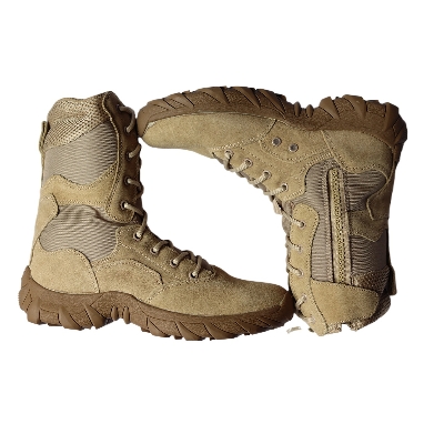 Picture of Enchanting - Sand Brown anklet boots for men-Military tactical long boots for men 100% Leather - Exceptionally beautiful and finely crafted
