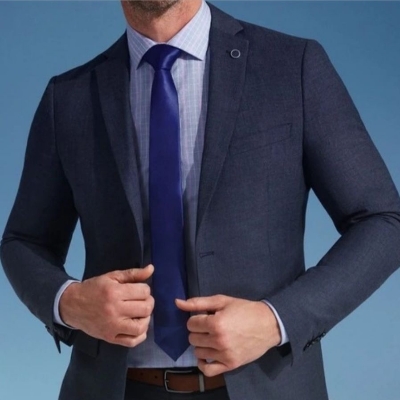 Picture of Men's Tie - Black -Men Tie Solid Black  Color Plain Tie