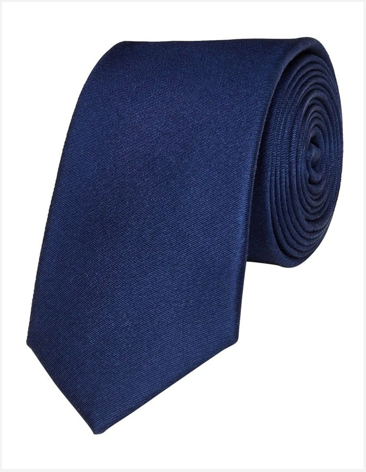 Picture of Men's Tie - Black -Men Tie Solid Black  Color Plain Tie