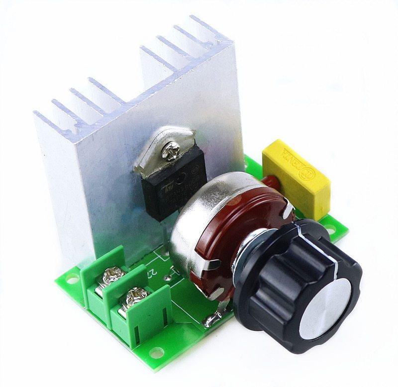 Picture of AC 220V 4KW 5HP Motor Speed Controller SCR Voltage Regulator Module (Multicolor)