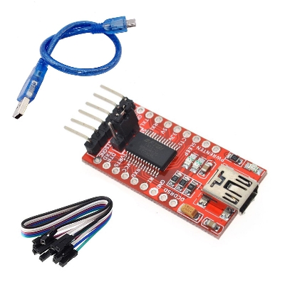 Picture of FT232RL FTDI USB to UART TTL Serial Converter Adapter Module For Arduino - Multi Plug - Multi Plug (Multicolor)