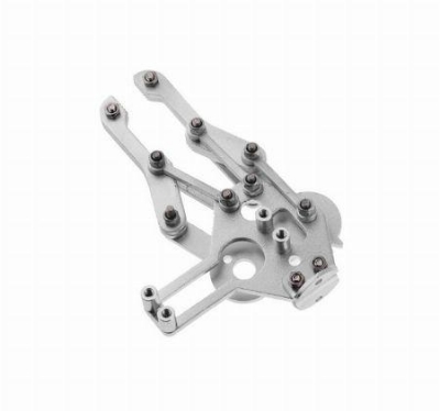 Picture of Robotic Arm Aluminium Mechanical Gripper Clamp Claw Mount Bracket Holder For Robotics Project (Silver)