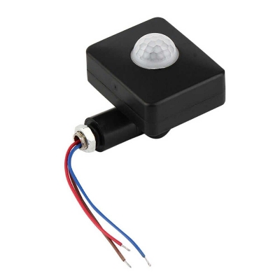 Picture of Motion Detector AC 110V 220V DC 12V PIR Sensor Wall Mount Motion Switch Automatic Infrared Body Lamp Light Timer Switch Outdoor (Multicolor)